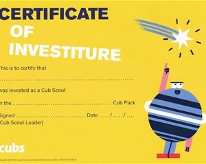 Cub Scouts Investiture Certificates (Pack of 10)